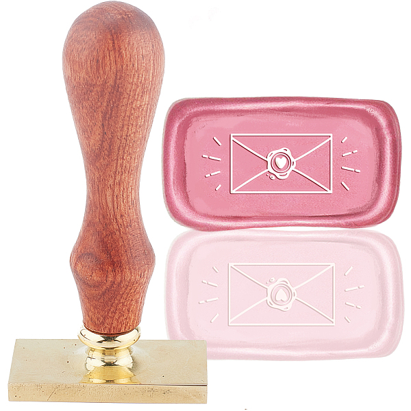 

PandaHall Wax Seal Stamp Set, Sealing Wax Stamp Solid Brass Head, Wood Handle Retro Brass Stamp Kit Removable, for Envelopes Invitations...