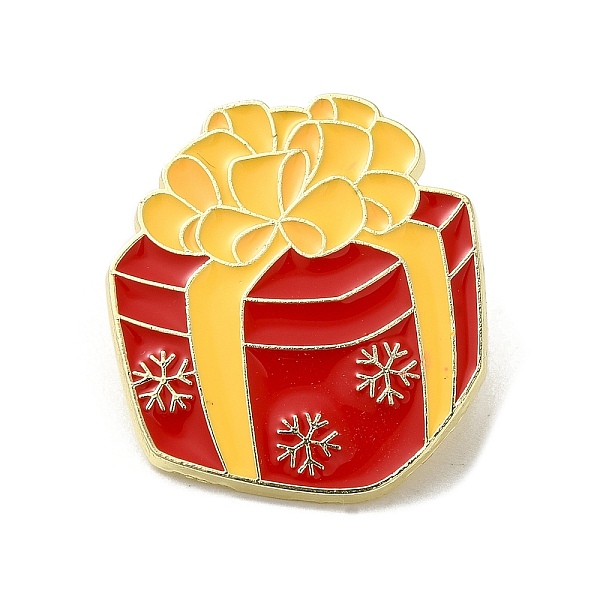 

PandaHall Christmas Theme Enamel Pins, Golden Alloy Brooches for Backpack Clothes, Bowknot, 29x25.5x1.5mm Alloy+Enamel Bowknot