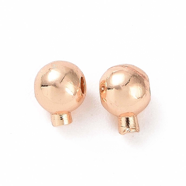 

PandaHall Brass Crimp Beads, Long-Lasting Plated, Round, Light Gold, 4.5x3.5x3mm, Hole: 0.8mm Brass Round