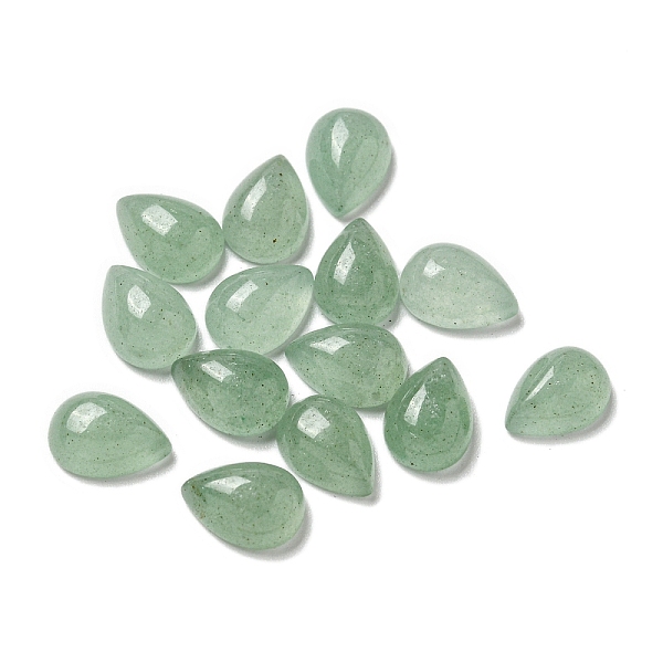 

PandaHall Natural Green Aventurine Cabochons, Teardrop, 8x6x3mm Green Aventurine Teardrop