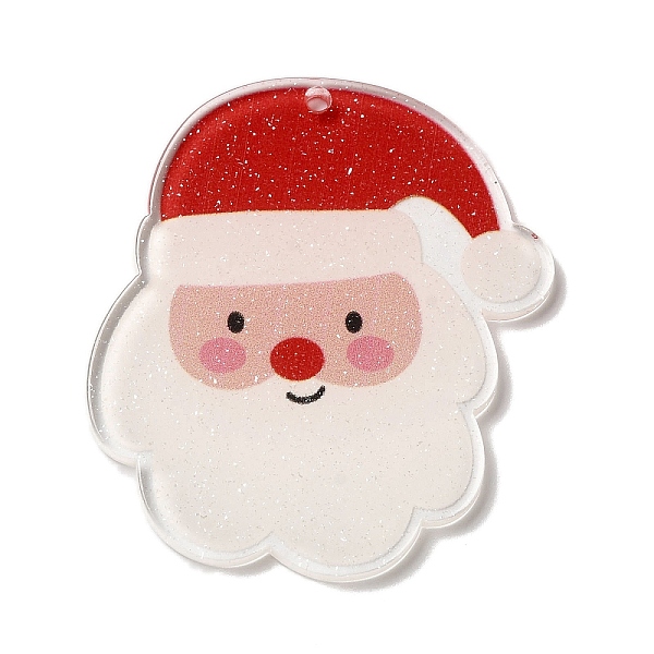 クリスマスをテーマにしたプリントアクリルパーツ