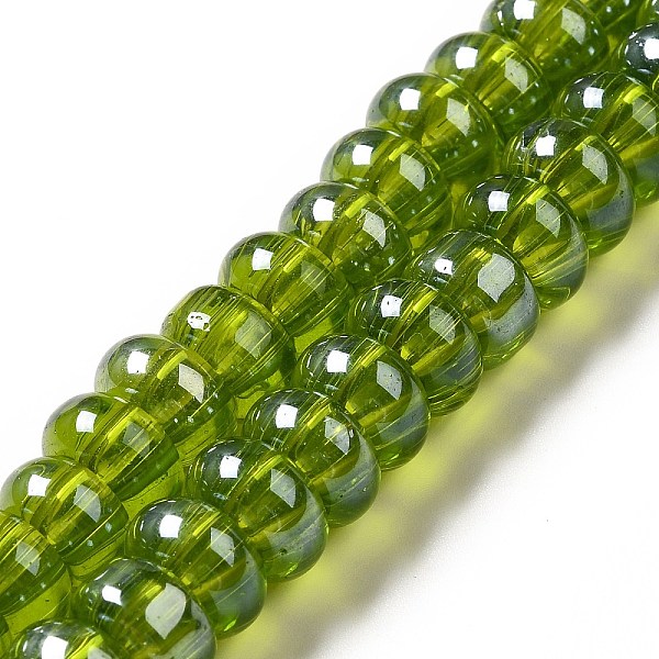 

PandaHall Handmade Lampwork Beads Strands, Rondelle, Olive Drab, 9~10x4.5~5mm, Hole: 2.5~3mm, about 68~71pcs/strand, 14.17~16.14 inch...