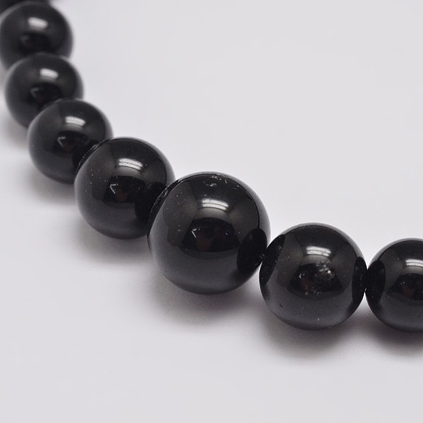 

PandaHall Natural Malaysia Jade Graduated Bead Necklaces, Dyed, with Screw Clasps, Platinum, Black, 18.3 inch Malaysia Jade Black