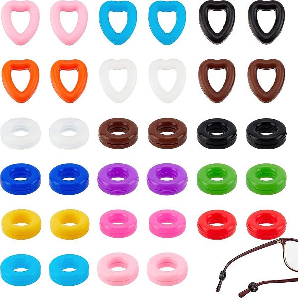 17 Pairs 17 Style Silicone Eyeglasses Ear Grip