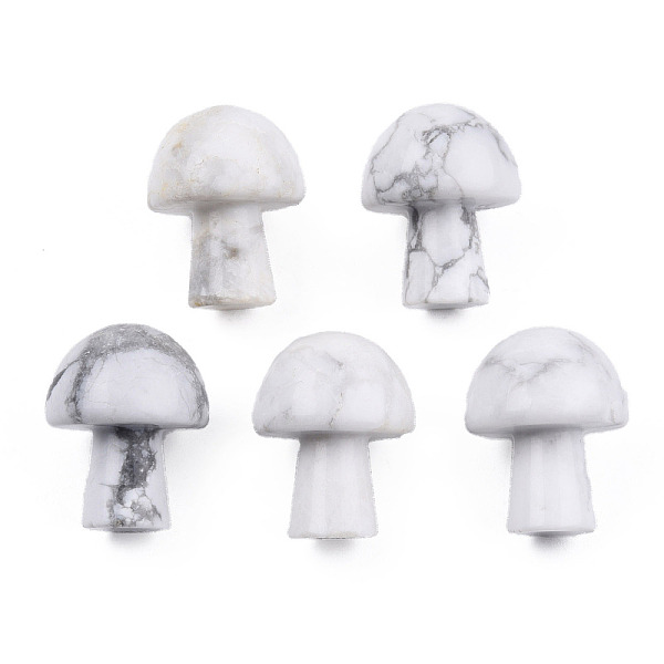 

PandaHall Natural Howlite, Gua Sha Scraping Massage Tool, for SPA Relaxing Meditation Massage, Undyed, Mushroom Shaped, 21x16mm Howlite...