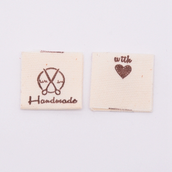 

PandaHall Cotton Sewing Labels, Cloth Labels, for Sewing, Knitting, Crafts, Word Handmade, Khaki, Tools Pattern, 39x21x0.3mm Cotton Tool..., Yellow