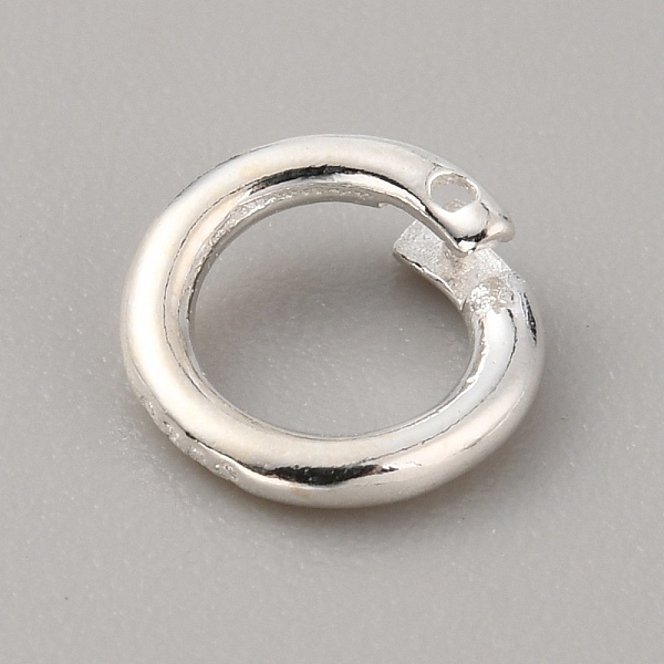 

PandaHall 925 Sterling Silver Twister Clasp, Ring, Silver, 8x1.5mm, Inner Diameter: 5mm Sterling Silver Ring