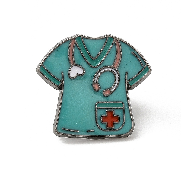 

PandaHall Medical Theme Enamel Pins, Gunmetal Alloy Badge for Women, Clothes, 19x20.5x1.4mm Alloy+Enamel Clothes