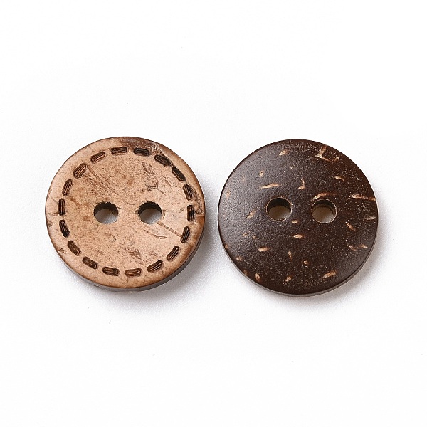 Round Buttons With 2-Hole