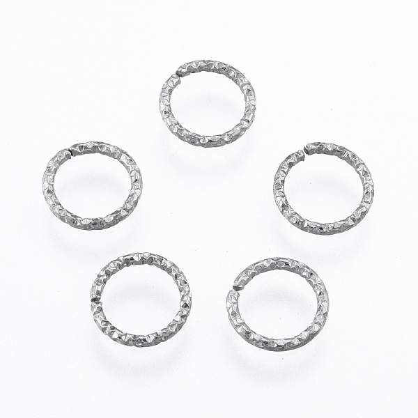 

PandaHall 304 Stainless Steel Jump Rings, Open Jump Rings, Twisted, Round Ring, Stainless Steel Color, 8x1mm, 18 Gauge, Inner Diameter: 8mm...