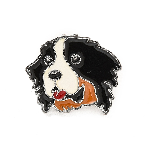 

PandaHall Dog Enamel Pin with Brass Butterfly Clutches, Alloy Badge for Backpack Clothing, Bernese Mountain Dog Pattern, 21x25x10mm, Pin...