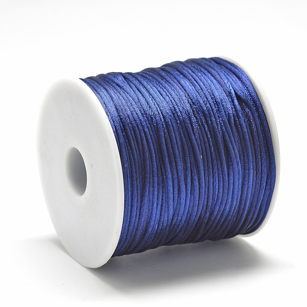 

PandaHall Nylon Thread, Midnight Blue, 2.5mm, about 32.81 Yards(30m)/Roll Nylon Blue