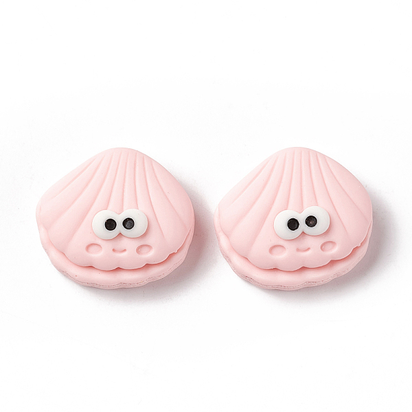 

PandaHall Opaque Resin Cabochons, Shell, Pink, 19x21x9mm Resin Shell Shape Pink