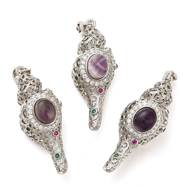 Natural Amethyst Pendants