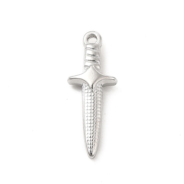 

PandaHall 304 Stainless Steel Pendants, Sword Charm, Stainless Steel Color, 24.5x9x4mm, Hole: 1.5mm 304 Stainless Steel Others