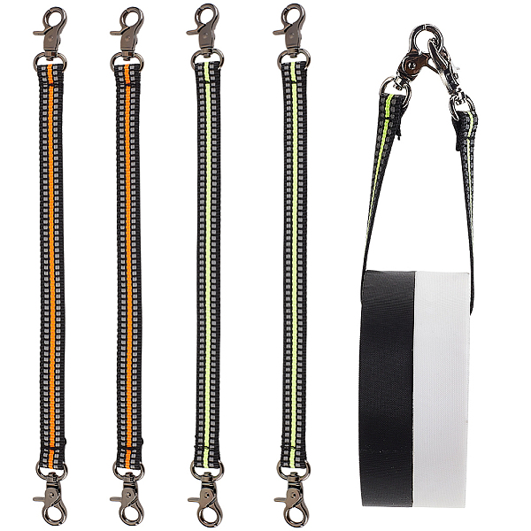

PandaHall Olycraft 4Pcs 2 Colors Polyester Electrical Tape Hooks, Rope Tape Holder for Tool Belt, with Aluminium Alloy Finding, Mixed Color..., Multicolor