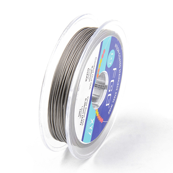 

PandaHall Tiger Tail Beading Wire, 7-Strand Bead Stringing Wire, Nylon Coated Stainless Steel Wire, Gray, 24 Gauge, 0.5mm, about 32.8 Feet...