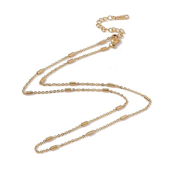 

PandaHall 201 Stainless Steel Satellite Chain Necklace for Men Women, Real 18K Gold Plated, 17.48 inch(44.4cm) 201 Stainless Steel