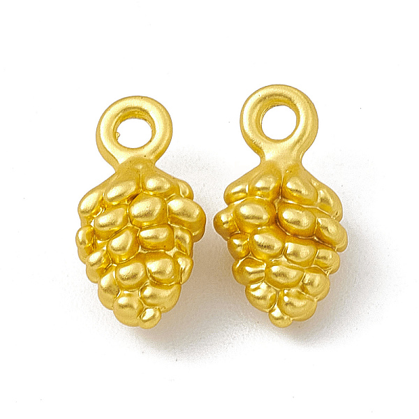 

PandaHall Rack Plating Alloy Charms, Cadmium Free & Lead Free & Nickle Free, Pine Cone, Matte Gold Color, 13x7x5mm, Hole: 1.6mm Alloy Others