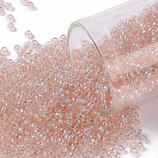 

PandaHall TOHO Round Seed Beads, Japanese Seed Beads, (106) Transparent Luster Rosaline, 11/0, 2.2mm, Hole: 0.8mm, about 1110pcs/10g Glass..., Pink