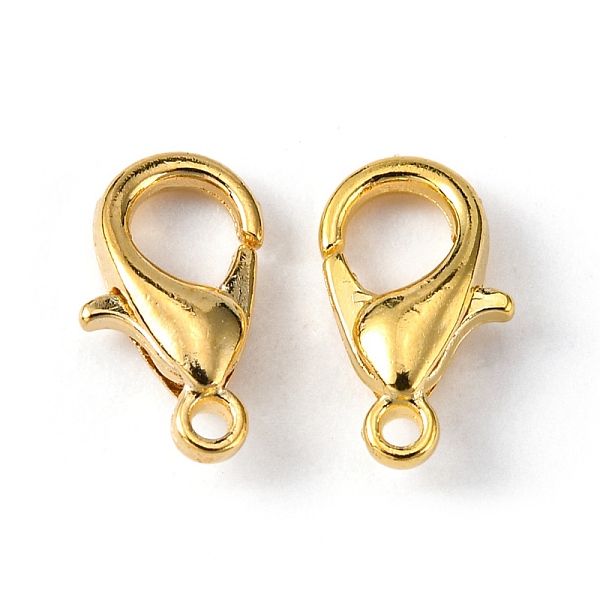

PandaHall Golden Tone Zinc Alloy Lobster Claw Clasps, Parrot Trigger Clasps, Cadmium Free & Lead Free, 10x6mm, Hole: 1mm Alloy Others