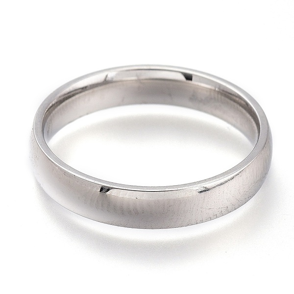 

PandaHall 304 Stainless Steel Finger Rings, Plain Band Rings, Stainless Steel Color, US Size 7, Inner Diameter: 17mm 304 Stainless Steel