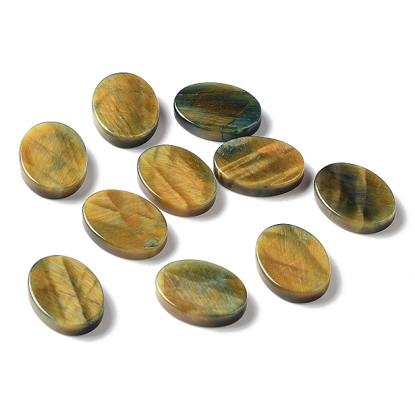 

PandaHall Natural Tiger Eye Cabochons, Oval, 16x12x3mm Tiger Eye Oval