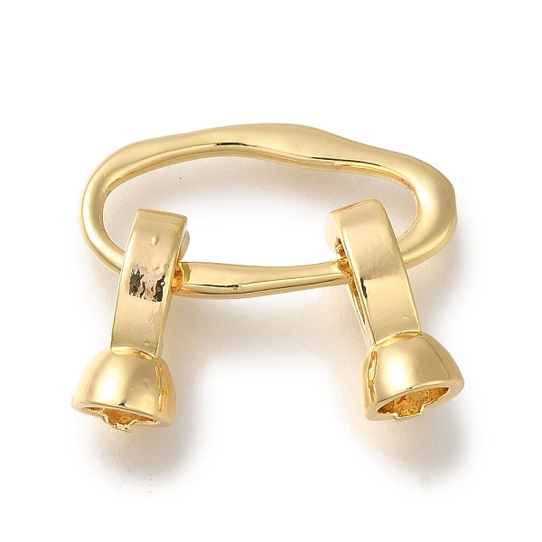 

PandaHall Brass Fold Over Clasps, Oval, Real 18K Gold Plated, 39mm Brass Oval