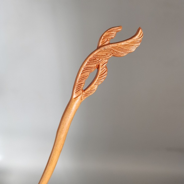 

PandaHall Wooden Hair Sticks, Vintage Decorative Hair Accessories, Wing Pattern, 180mm Wood Wing