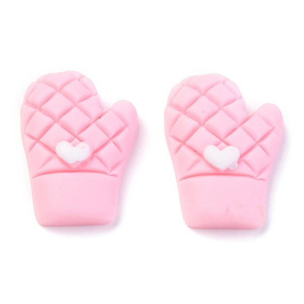 

PandaHall Resin Cabochons, DIY Accessories, for Resin Jewelry Making, Gloves, Pink, 25x17.5x7.5mm, 100pcs/bag Resin Clothes Pink