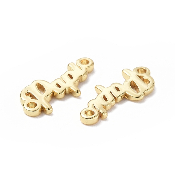 

PandaHall Eco-Friendly Rack Plating Brass Connector Charms, Long-Lasting Plated, Lead Free & Cadmium Free, Word Papi, Real 18K Gold Plated...