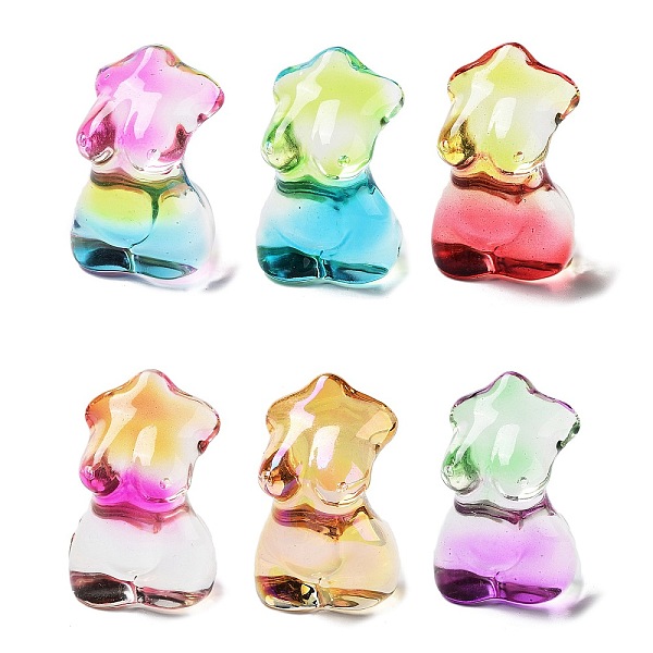 

PandaHall Electroplate K9 Glass Female Model Figurines, for Home Office Desktop Decoration, Mixed Color, 30x35x52.5mm Glass Body Multicolor