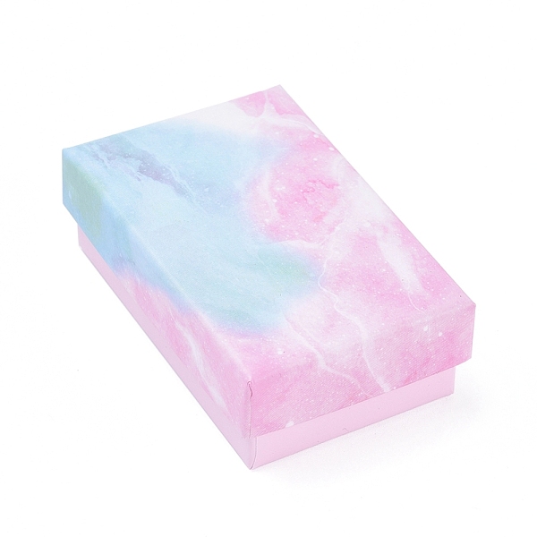 

PandaHall Cardboard Box Bracelet Boxes, with Sponge Inside, Rectangle, Sky Blue, 8.1x5.2x2.7cm Paper Rectangle Blue