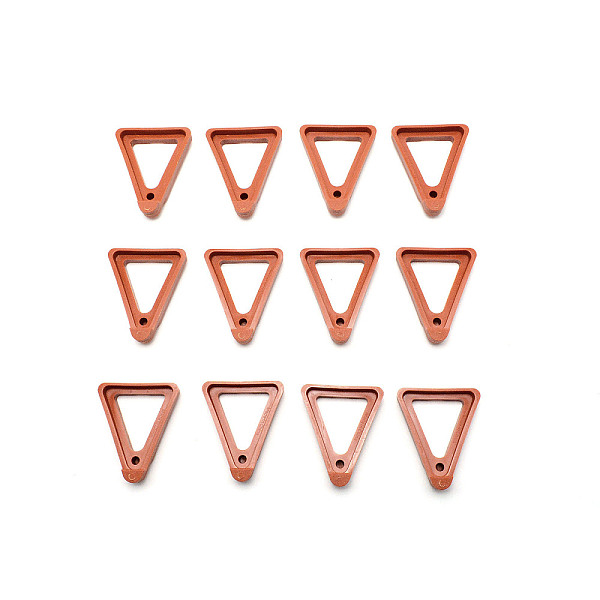 

PandaHall Plastic Plant Trivet Flowerpot Supports, Triangle, for Indoor/Outdoor Potted Plants, Sienna, 67.5x26.5x21.5mm, 12pcs/bag Plastic..., Brown
