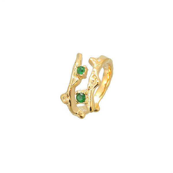 

PandaHall Golden Stainless Steel Micro Pave Cubic Zirconia Cuff Rings, Branch, Lime Green, US Size 6(16.5mm) Stainless Steel+Cubic Zirconia...
