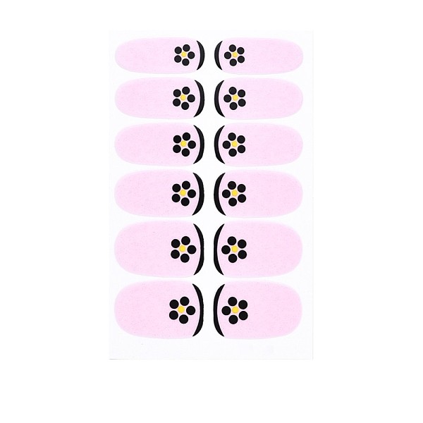

PandaHall Flower Series Full Cover Nail Decal Stickers, Self Adhesive, Nail Decoration for Women Girls Kids, Pink, 25.5x10~16.5mm...
