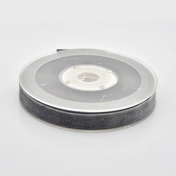 

PandaHall Polyester Velvet Ribbon for Gift Packing and Festival Decoration, Gray, 1/2 inch(13mm), about 25yards/roll(22.86m/roll) Velvet...