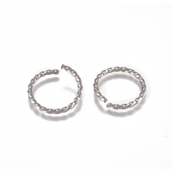 

PandaHall 304 Stainless Steel Twisted Jump Rings, Open Jump Rings, Round Ring, Stainless Steel Color, 12 Gauge, 20x2mm, Inner Diameter: 16mm...