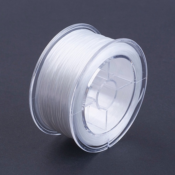 

PandaHall Flat Elastic Crystal String, Elastic Beading Thread, for Stretch Bracelet Making, White, 1mm, about 54.68 yards(50m)/roll Spandex...