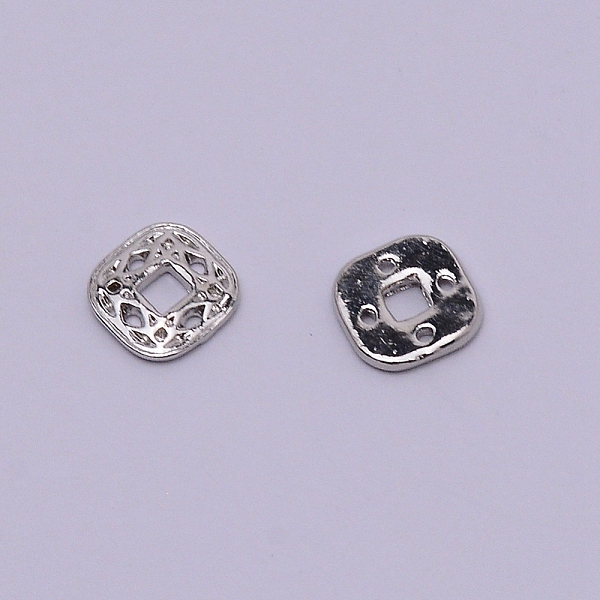 

PandaHall Alloy Cabochons, Nail Art Studs, Nail Art Decoartion Accessories, Hollow Square, Cadmium Free & Lead Free, Platinum, 6.5x6.5x1mm...