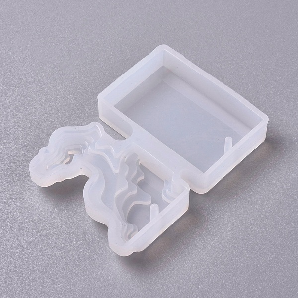

PandaHall Pendant Silicone Molds, Resin Casting Molds, For UV Resin, Epoxy Resin Jewelry Making, Inland, White, 65x45x10mm, Inner Diameter...