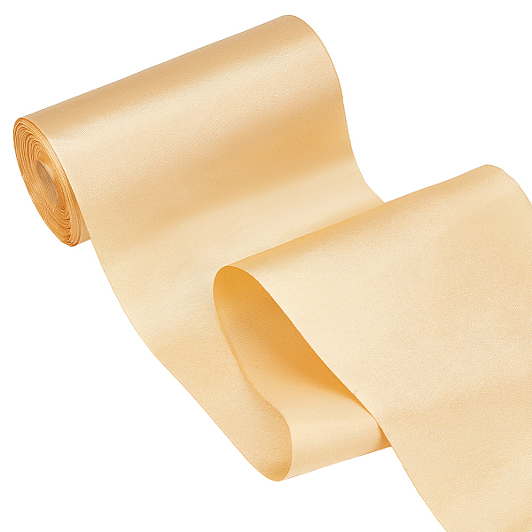 

PandaHall Polyester Wide Ribbons, for Wedding Celebration Decoration, Gold, 5-7/8 inch(150mm), about 32.81 Yards(30m)/Roll Polyester None...