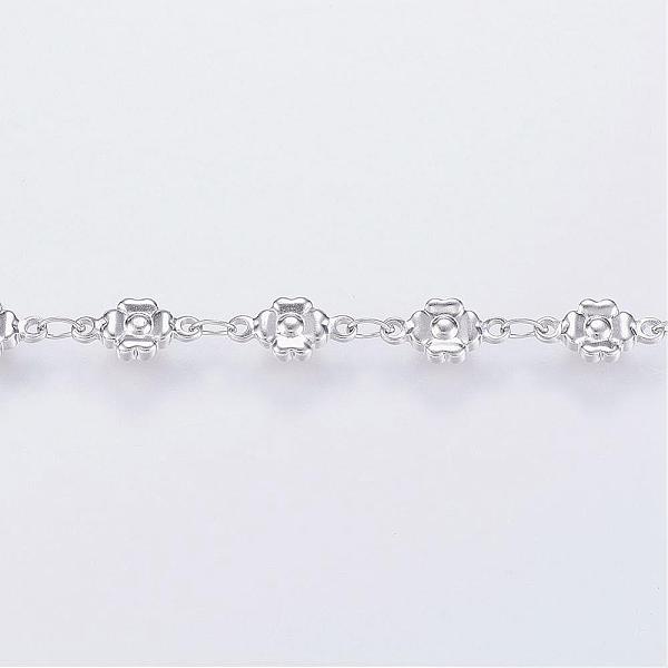 

PandaHall 304 Stainless Steel Bar Link Chains, Soldered, with Spool, Flower, Stainless Steel Color, 10x5x2mm, about 32.8 Feet(10m)/roll 304...