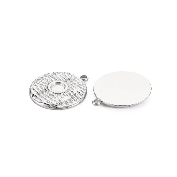 

PandaHall 304 Stainless Steel Pendant Enamel Settings, Flat Round, Stainless Steel Color, 18x16x2mm, Hole: 1.5mm 304 Stainless Steel Flat...