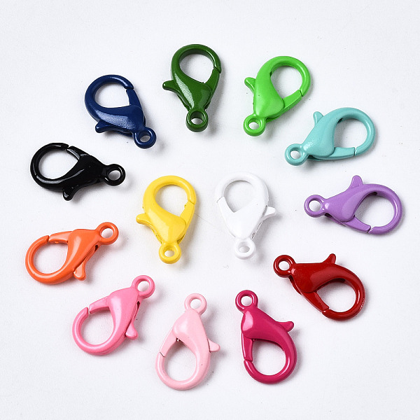 Spray Painted Eco-Friendly Alloy Lobster Claw Clasps