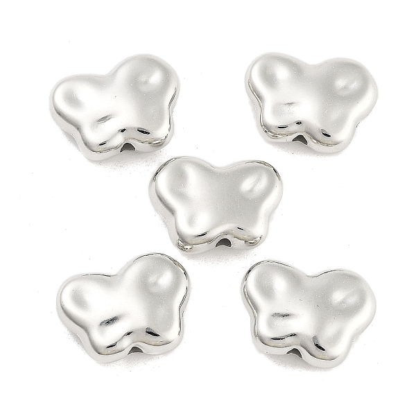 

PandaHall CCB Plastic Beads, Butterfly, Platinum, 10x13x4mm, Hole: 1.4mm, about 1250pcs/500g Plastic Butterfly