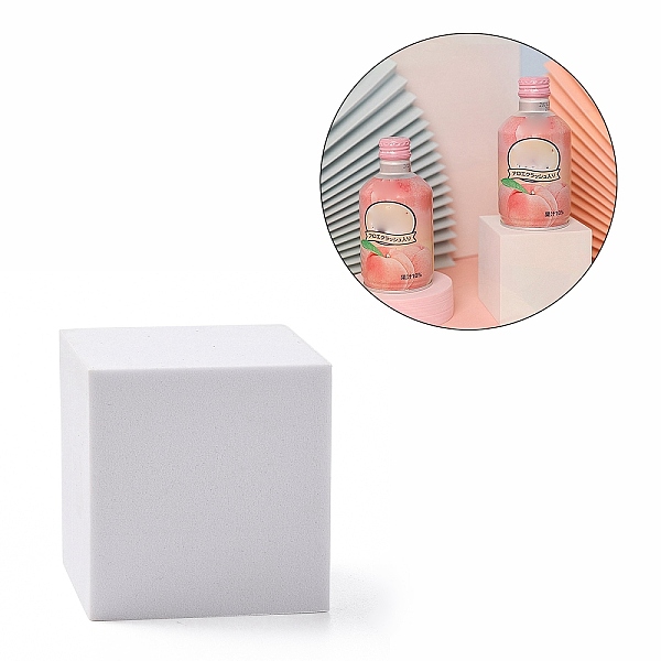

PandaHall EVA Foam Photography Props, 3D Geometric Shooting Backgrounds, Jewelry Display Base, Cube, White, 51x51x50mm Sponge White