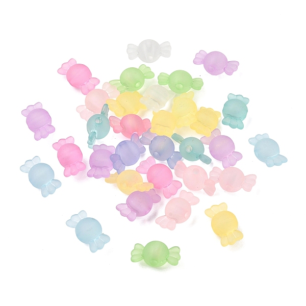 Frosted Transparent Acrylic Beads