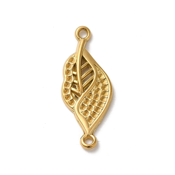 

PandaHall 304 Stainless Steel Connector Rhinestone Settings, Leaf, Real 18K Gold Plated, Fit for 1.2mm Rhinestone, 26.5x10.5x2.5mm, Hole...