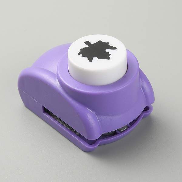

PandaHall Mini Plastic Craft Punch for Scrapbooking & Paper Crafts, with Alloy Finding, Paper Shapers, Maple Leaf, Random Color..., Multicolor